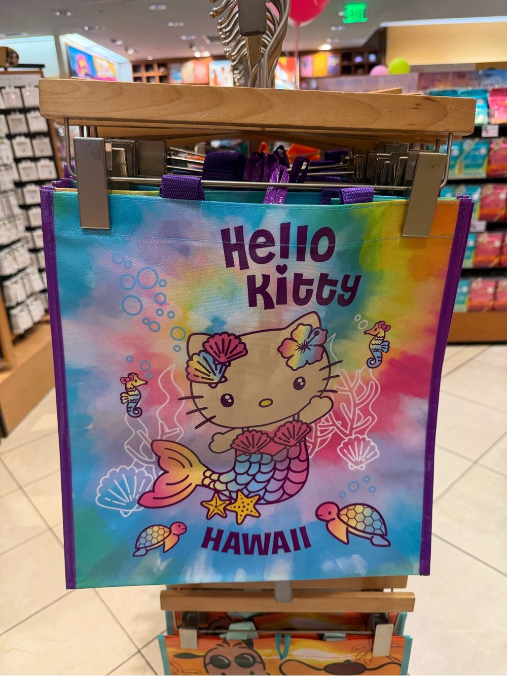 Hello Kitty Multicolor Hawaii Mermaid Tote